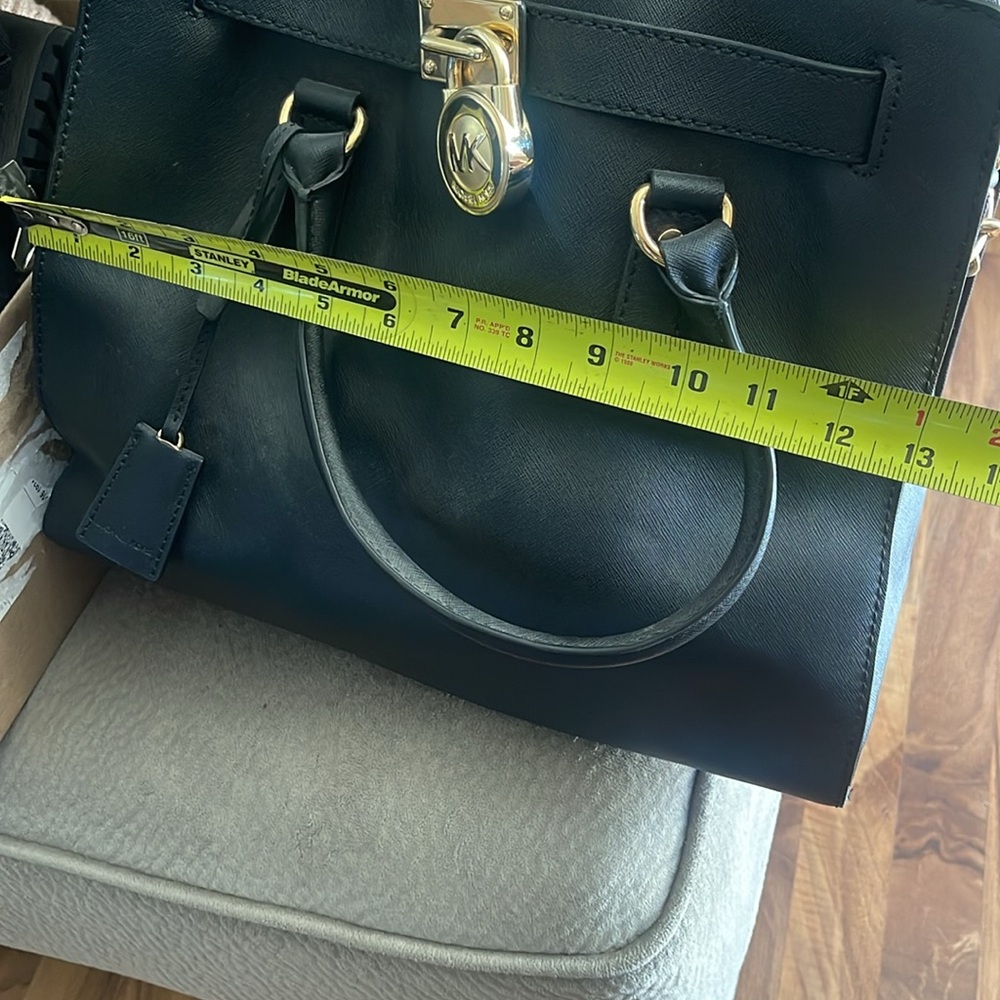 Michael Kors Black Leather Tote Bag - Picture 7 of 7